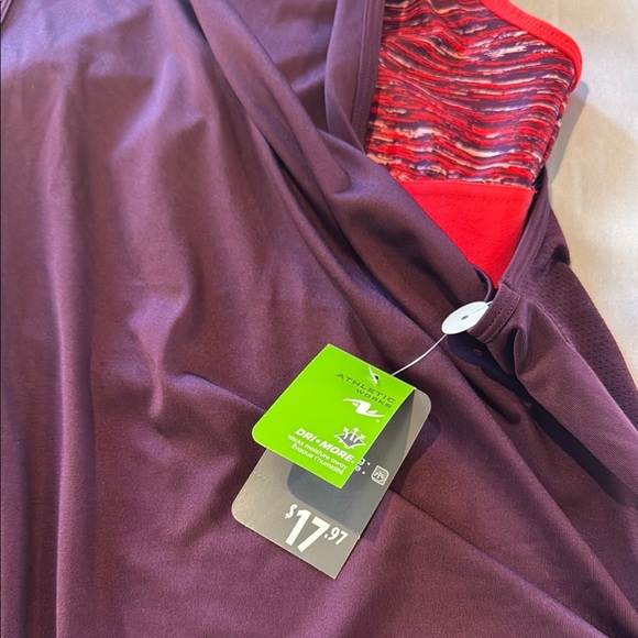 Athletic Works Tank Top Purple and Orange Yoga Cut Out Style Women's - Picture 7 of 12